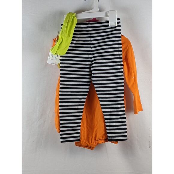 Baby Girls 3pc Pumpkin Top Pants Headband Set Cat & Jack Orange 12M Outfit Pjs - Picture 8 of 8